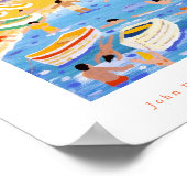 Art Poster: Whitewash Buildings, Calella, Spanje Poster (Hoek)