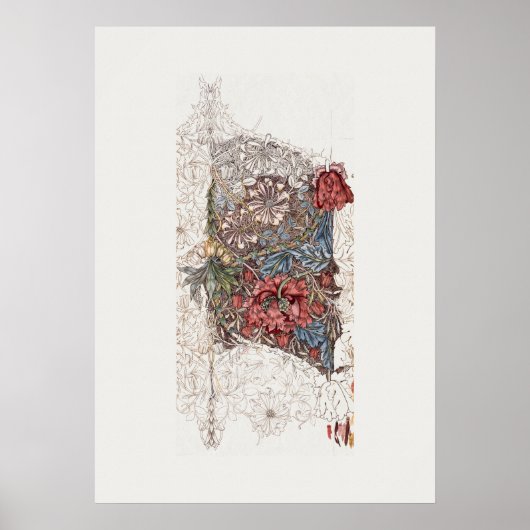 ART POSTER : WILLIAM MORRIS : FLEURS DE MURS : 189 (Devant)