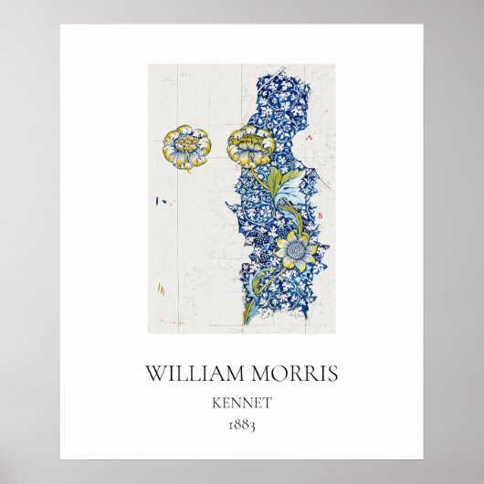 ART POSTER : WILLIAM MORRIS : KENNET : 1883 (Devant)