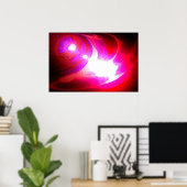Art Posters Digitale Abstracte Computer Art Print (Thuiskantoor)