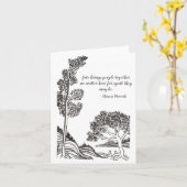 art pour la carte de voeux de charité (Fleur jaune)