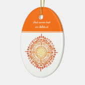 Art primitif-Soleil ornement personnalisé (Gauche)