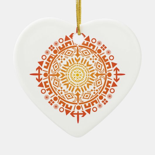 Art primitif-Soleil ornement personnalisé (Devant)