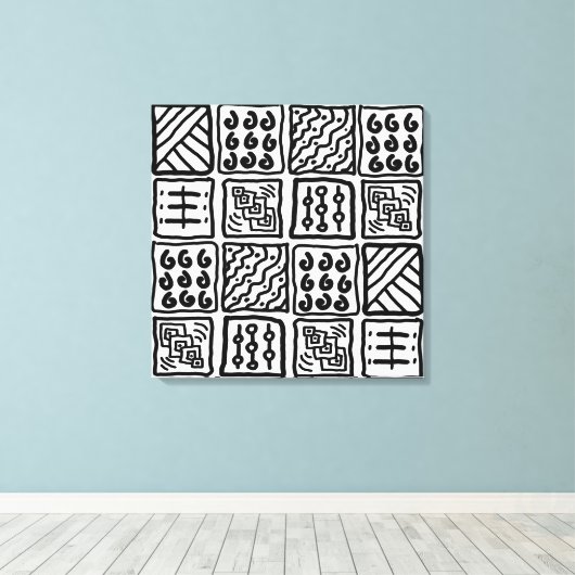 Art primitif sur toile (Insitu (Plancher de Bois))