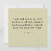 Art Print Kaart Vogels Liedje in de Herfst (Achterkant)