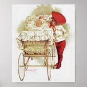 Art Print van Maud Humphrey Baby in Pram (Voorkant)