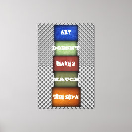 Art Quote genoemd en ondertekend 2 Canvas Afdruk