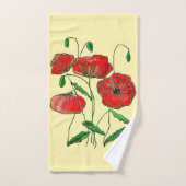Art Red Poppy (Serviette à main)