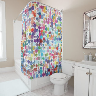 Art rétro Peinture arc-en-ciel rideau douche