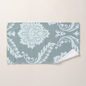 Art Rococo Damassé I Bleu de Canard Œuf+Turquoise (Serviette à main)