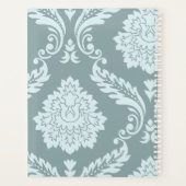 Art Rococo Damassé I Bleu de Canard Œuf+Turquoise (Dos)