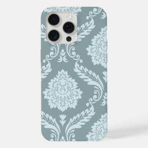 Art Rococo Damassé I Bleu de Canard+Turquoise