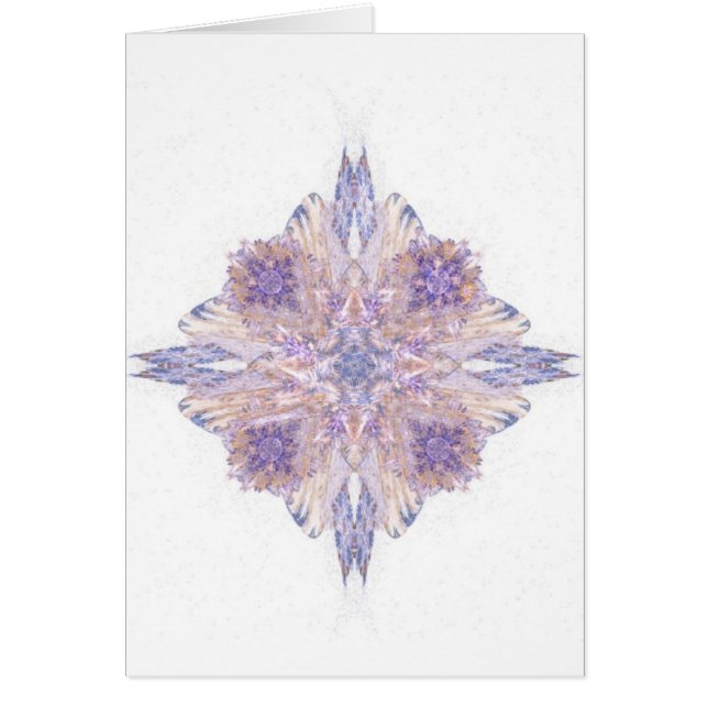Art rose et bleu de fractale de diamant (Devant)