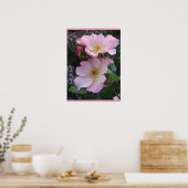 Art Rose rose Fleurs florales Poster photo (Cuisine)