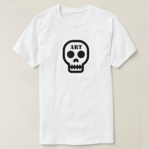 Art Schedel T-Shirt (Pas het aan!)