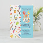 Art School Party Invitation (Debout devant)