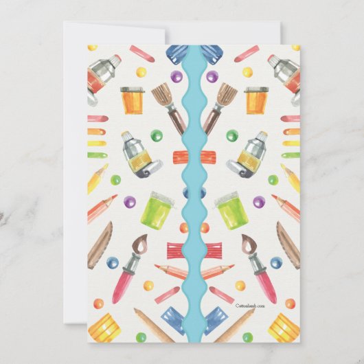 Art School Party Invitation (Dos)