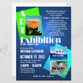 Art Show Bat Mitzvah Kaart (Voorkant / Achterkant)