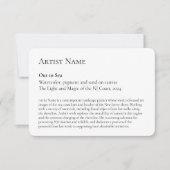 Art Show Display Galerij Placards Bedankkaart (Voorkant)