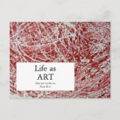 Art Show Invitation Abstract Art Briefkaart (Voorkant)