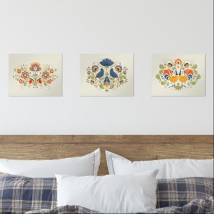 Art Simple Fleurs Folk Slaves