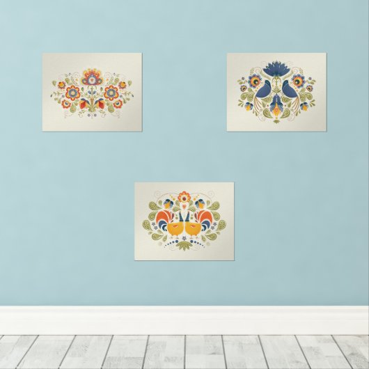 Art Simple Fleurs Folk Slaves (Parquet)