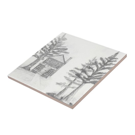 Art Sketch-keramische Tegel Tegeltje (Zijkant)