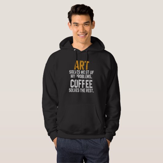 Art Solves My Problems Coffee   Kindergarten Teach Hoodie (Voorkant volledig)