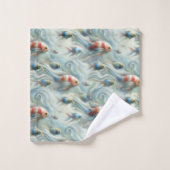 Art sous-marin du poisson et du corail dans les pe (Gant de toilette)