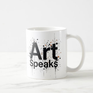 Art Speaks – Minimalistische typografie Koffiemok