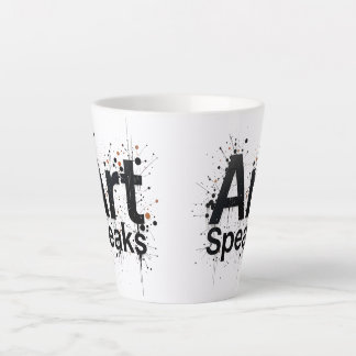 Art SpeaksElegant Inspirerend Art Quote Latte Mok