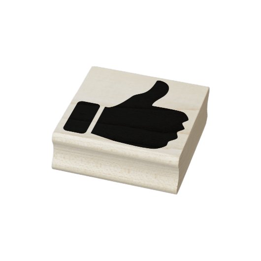 Art-stempel met duim omhoog 	rubberstempel (Stempel)
