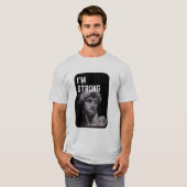 Art Sterft Nooit T-shirt | David Beeldhouwwerk (Voorkant volledig)