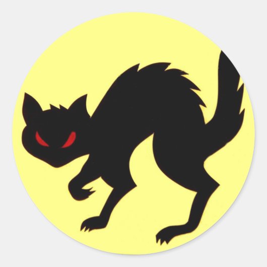 Art Sticker pour chats noirs de l'Aéronef de la Se (Devant)