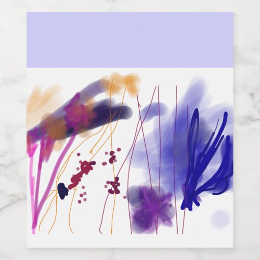 Art strokies Étiquette de nourriture et de boisson (Étiquettes simples)