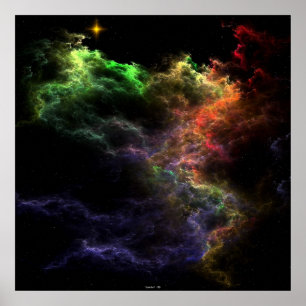 Art Stucco Poster de la grappe Nebula