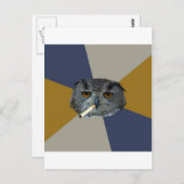 Art Student Owl Advice Animal Meme Briefkaart (Voorkant / Achterkant)
