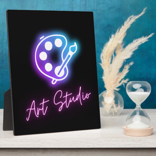 Art Studio Neon Line Art Fotoplaat (Zijkant)
