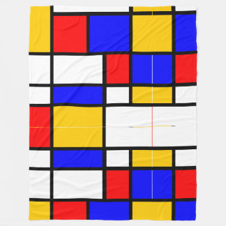 Art style Mondrian Fleece Deken