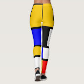 Art Style Mondrian Leggings (Achterkant)