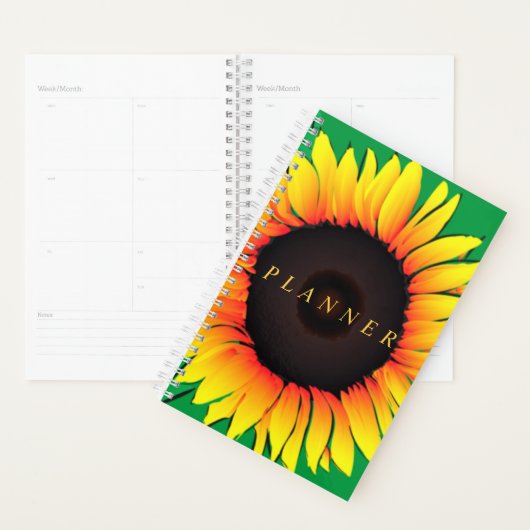 Art Sunflower - Kies / voeg uw favoriete kleuren t Planner (Display)