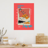 Art Sunrise Crane Imprimer - Poster de voyage japo (Cuisine)