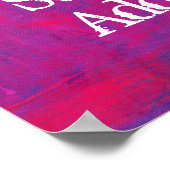 Art Supply Addication op een Abstracte achtergrond Poster (Hoek)