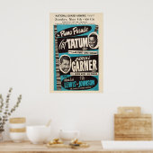 Art Tatum - Erroll Garner affiche jazz - Piano (Cuisine)