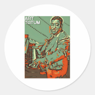 Art Tatum Ronde Sticker