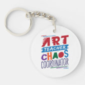 Art Teacher Chaos-coördinator Sleutelhanger (Voorkant)