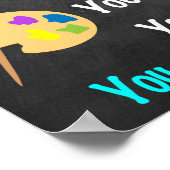 Art Teacher Classroom Poster (Coin)