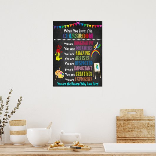 Art Teacher Classroom Poster (Cuisine)