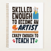 Art Teacher Funny Skill Crazy Planner (Voorkant)