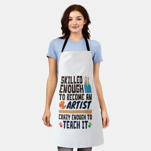 Art Teacher Funny Skill Crazy Schort (Gedragen)